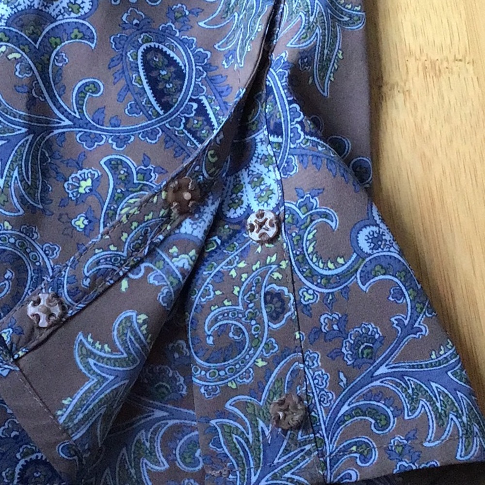 Sleeveless blouse top shell paisley print - Picture 5 of 5